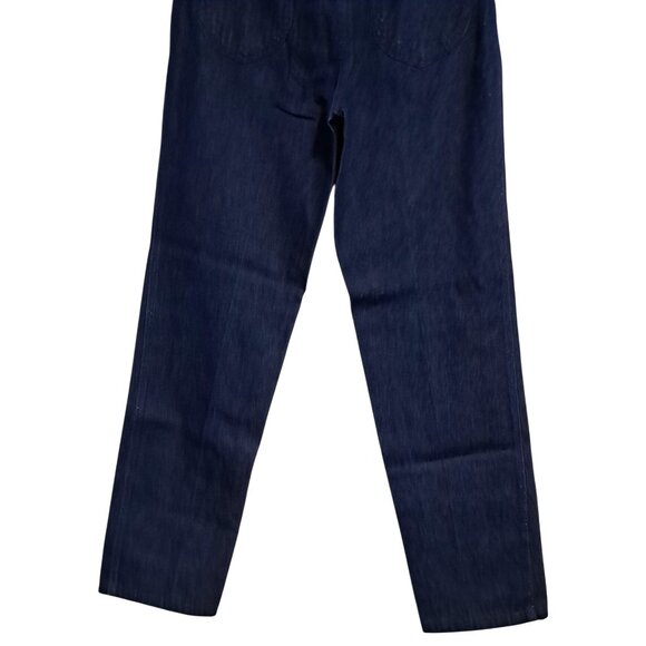 Vintage Eddie Bauer NOS Mom Jeans High Waist Navy Sz 16 30x32 Deadstock - Picture 6 of 9